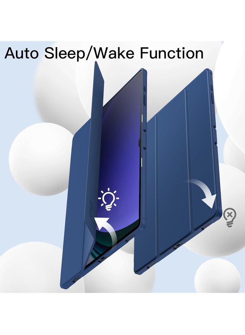 دوسالا جراب لجهاز Samsung Galaxy Tab S10 Ultra مقاس 14.6 بوصة مع حامل قلم S، غطاء واقٍ ثلاثي الطي من مادة TPU الناعمة، يدعم شحن قلم S، خاصية الإيقاظ/السكون التلقائي - Image 5