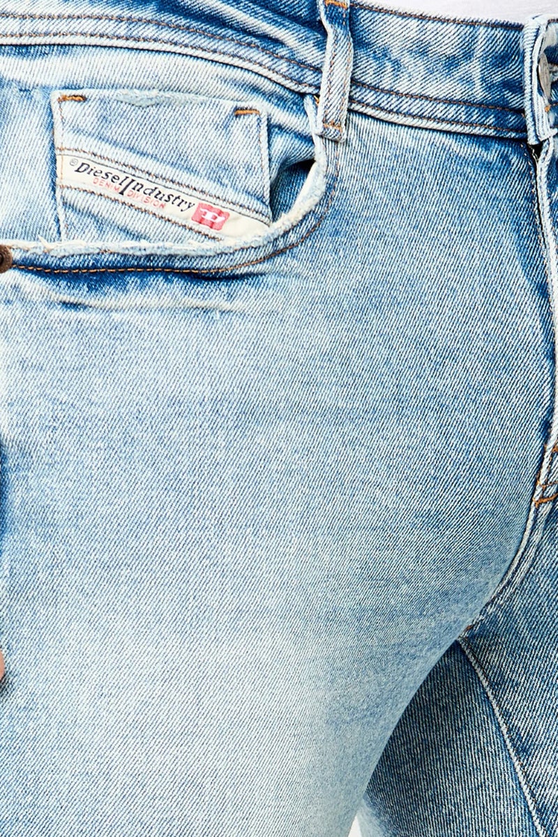 DIESEL Men Slim Fit Washed Stretchable Denim Jeans, Blue - Image 2