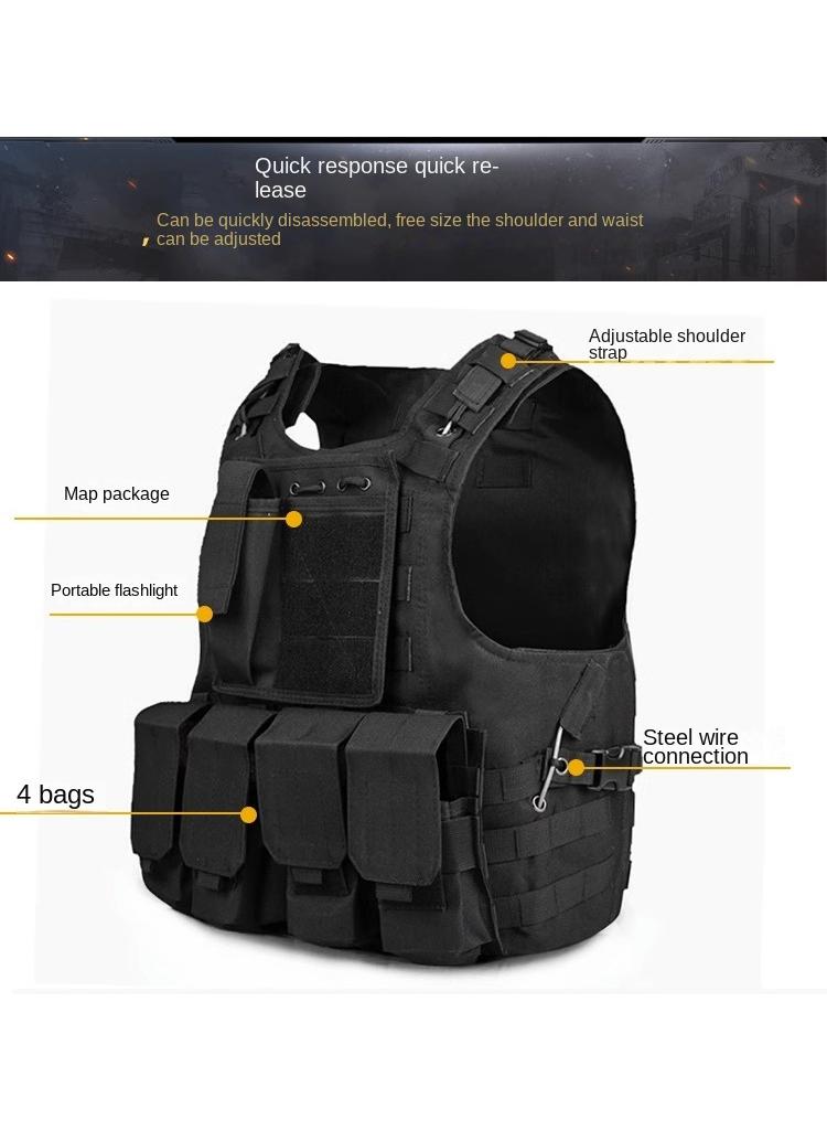 general Outdoor Tactical Vest Multifunctional Breathable Vest CS Outdoor Live Action Game Stab Proof Suit - Image 2
