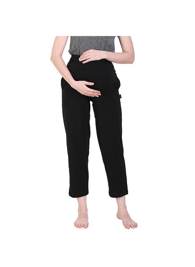 Splash Women's Relaxed Fit Cotton Blend Maternity Pants (10001_BLACK_2XL_Black_2XL) - pzsku/Z035C4CD3CC8846CC6661Z/45/_/1741330067/cd9d97fc-5037-4d7b-b2ff-56dc17fc49da