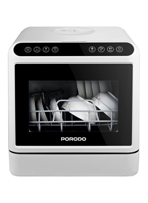 Counter-Top Dishwasher 25L with UV Sterilization /Dual Mode / Water Tank & Inlet Pipe / Compact Size / High Energy Efficient - White