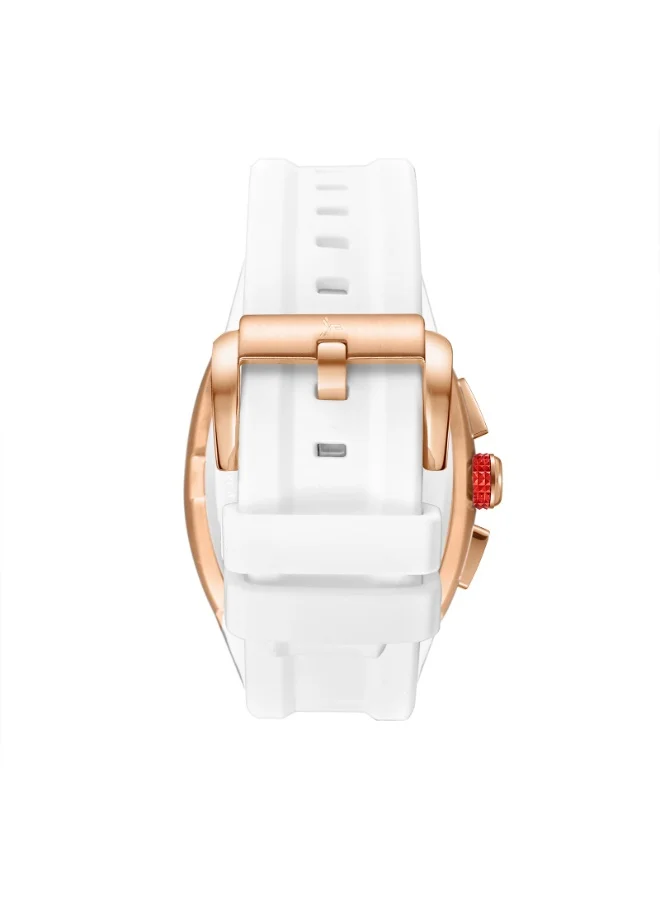 TORNADO Tornado XENITH T23105-RSWB Men's Analog Display Watch & Silicone Strap White