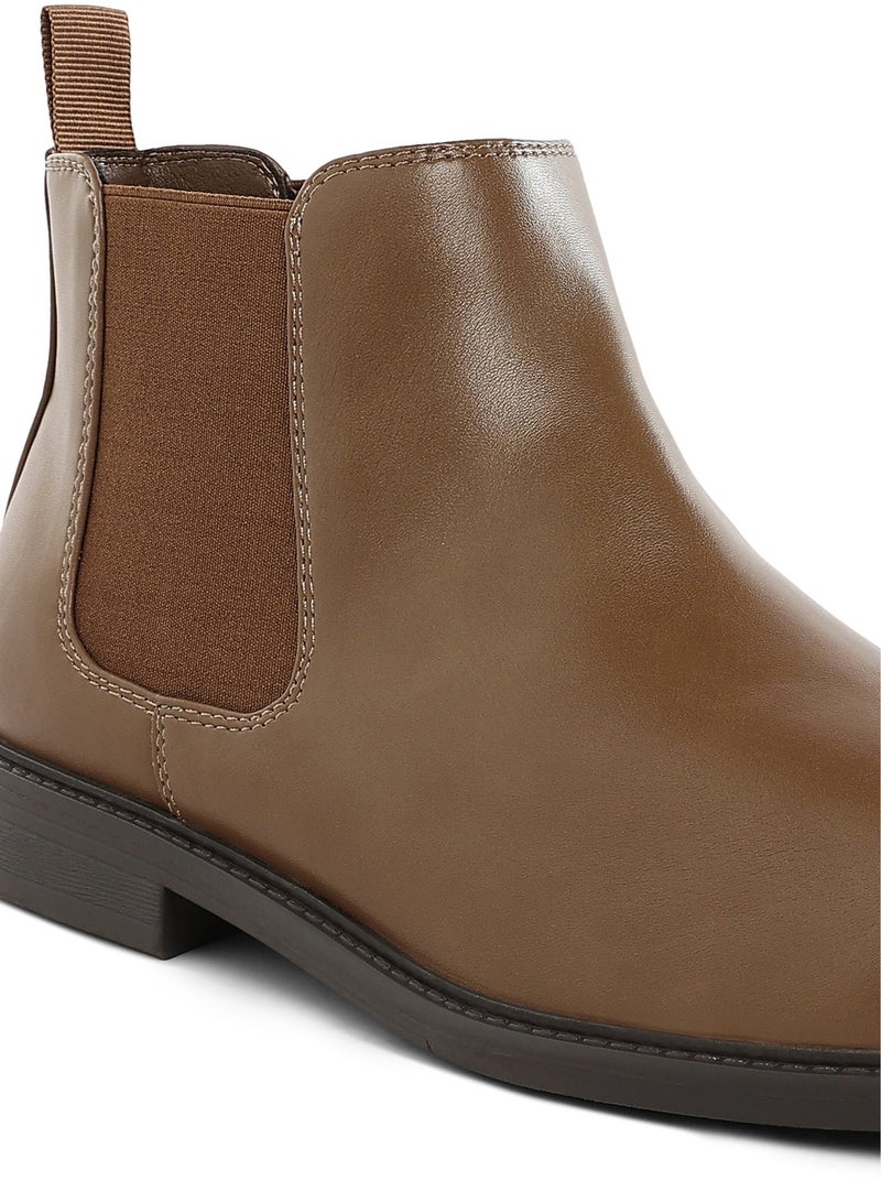 لندن راج أحذية تشيلسي رجالية من لندن راغ مصنوعة من الجلد الصناعي - Image 5