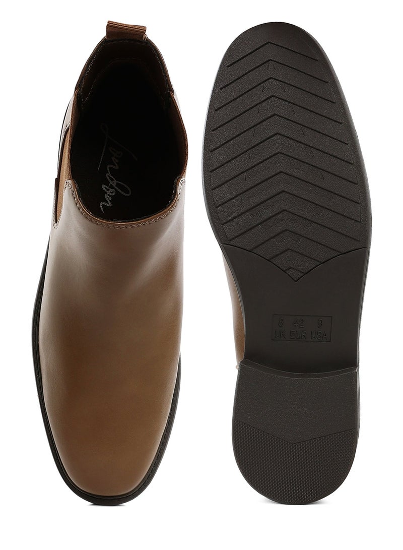 لندن راج أحذية تشيلسي رجالية من لندن راغ مصنوعة من الجلد الصناعي - Image 4