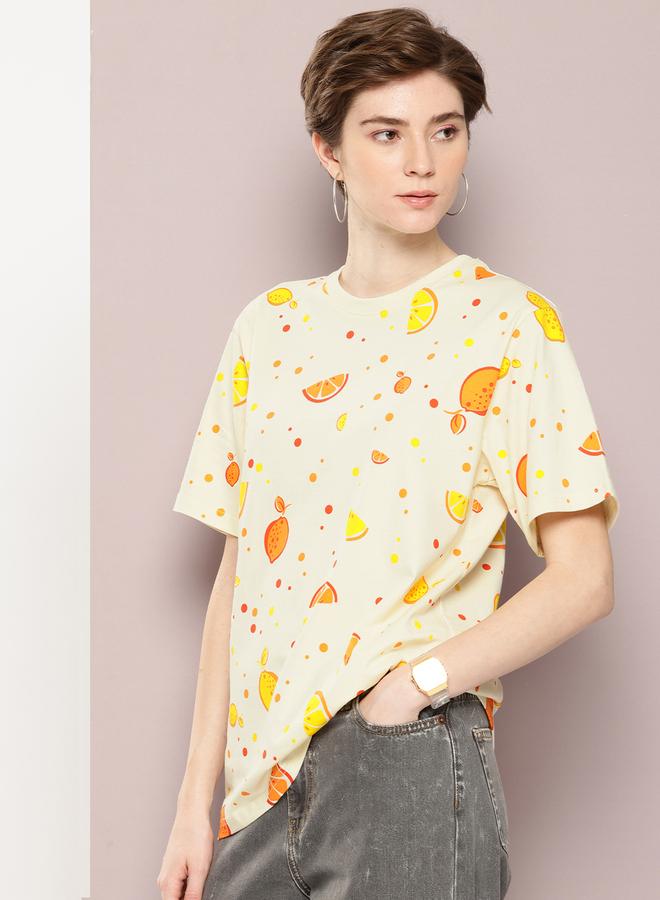 Dillinger Women Oversized Graphic Printed Oversized T-Shirt - Image 1