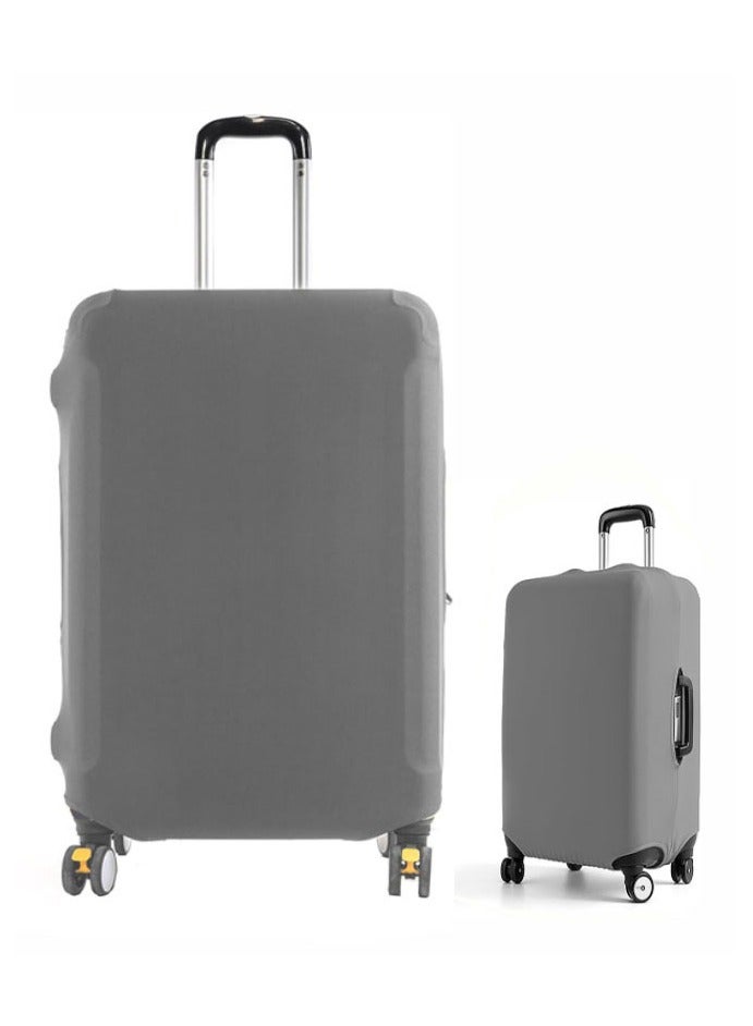 Travel Luggage Cover Protector, Elastic Suitcase Cover Dustproof Luggage Cover Anti-Scratch Baggage Cover Travel Accessories, Grey（22-25 Inch） - Image 1