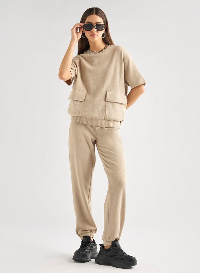 Splash FAV Crew Neck Sweat  Top And Jogger Pant - Image 1