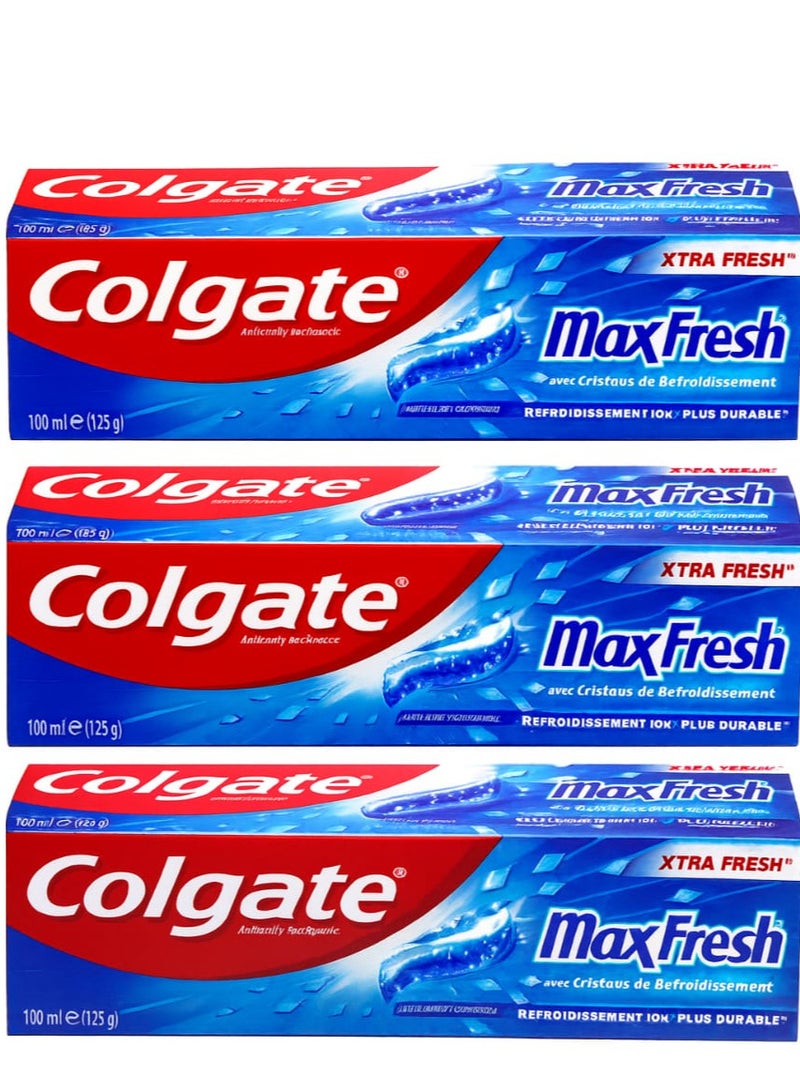 كولجيت 3 عبوات من معجون كولجيت ماكس كولينج كريستالز 100 مل - Image 1