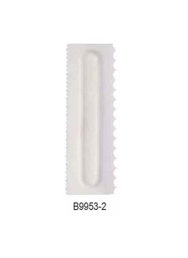 Generic 15款奶油刮板梳 塑料刮板翻糖蛋糕花纹造型工具套装烘焙工具-颜色:B9953—2  - Image 1