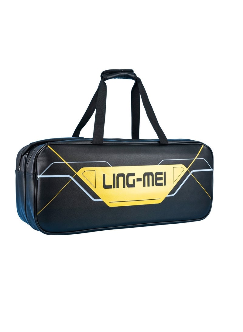 LING-MEI LBR5002 Black – Durable, Spacious & Lightweight Sports Bag with Shoe & Thermal Compartments - Image 1