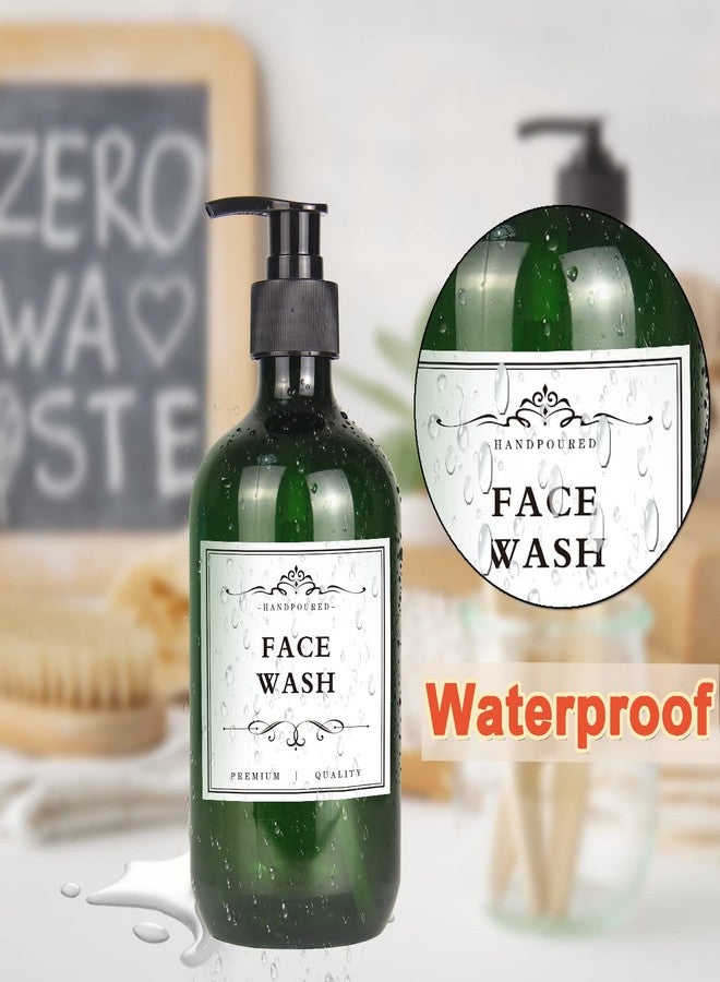 DNSEN 36 PCS Printed Waterproof Labels for Shampoo and Conditioner Bottles,Bathroom Soap Dispenser Organization Label Stickers White - Image 3