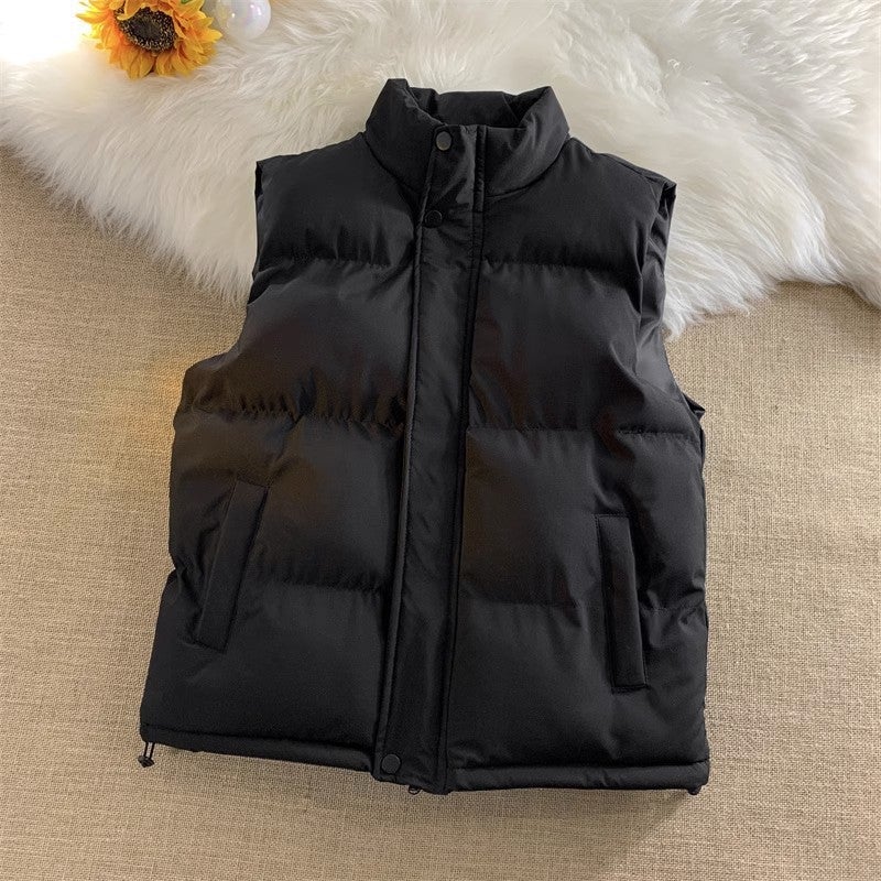 American Style Vests For Men And Women In Loose Trendy Brand Large Size Casual Vests Down Cotton Bread Jackets - Image 1