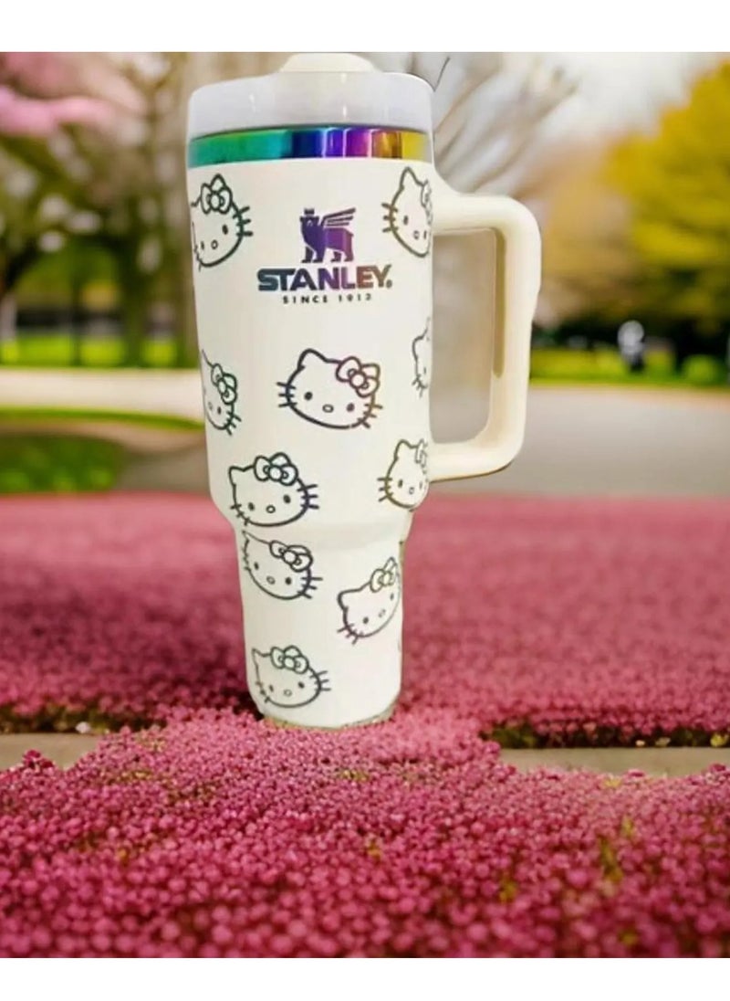 Stanley - Hello Kitty Stanley Tumbler 40 Oz Quencher H2.0 FlowState - Image 1