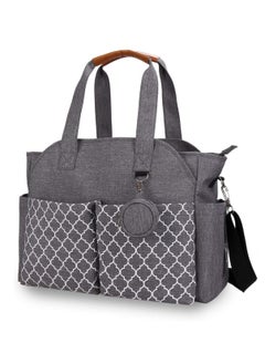 Gonice Bag with Cup Holder, Multi-Function Baby Bag, Travel Diaper Bag for Mom and Dad, Baby Diaper Bag Tote, Large Capacity and Stylish Organizer for Baby Care  - Image 1