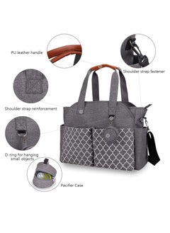 Gonice Bag with Cup Holder, Multi-Function Baby Bag, Travel Diaper Bag for Mom and Dad, Baby Diaper Bag Tote, Large Capacity and Stylish Organizer for Baby Care  - Image 2
