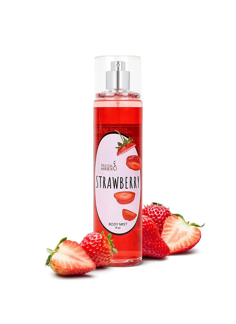 Freida and Joe - Luxurious Scented Strawberry Fragrance Body Mist A Sophisticated 8 oz Gift Stocking Stuffer Exquisitely Crafted for Women's Sublime Fragrance Valentines Gift for Women - Image 1