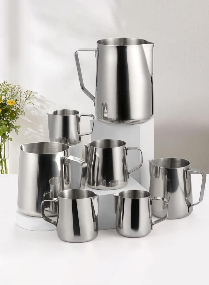 Manji Milk Creamer Frothing Pitcher Stainless Steel Coffee Cup Jug Latte Espresso Steaming Cappuccino Cup - Image 1