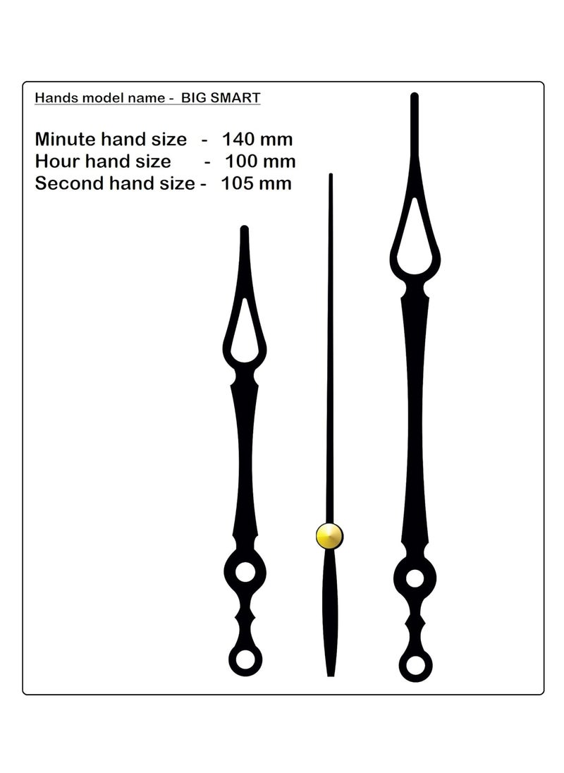 KEDAR KEDAR Ajanta Quartz Ticking Movement Machine for Wall Clock with Fancy Needles Made in India 19  - Image 2