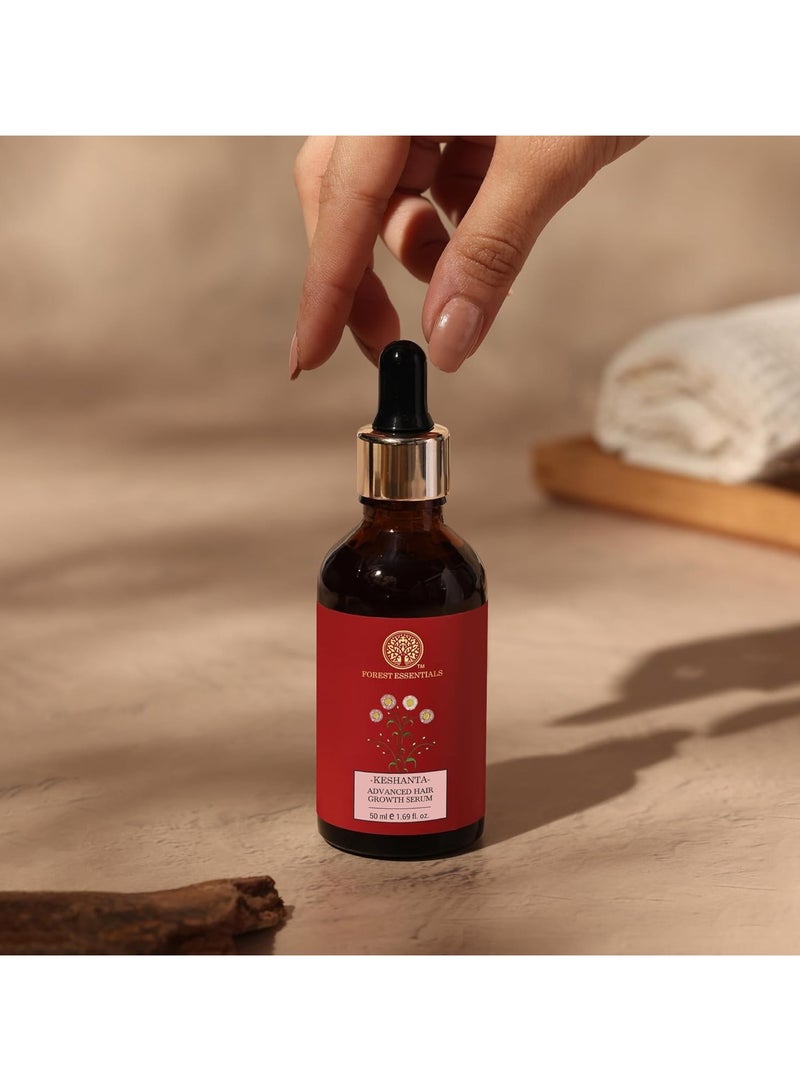 فورست اسينشالز كيشانتا سيروم كيشانتا المتقدم لنمو الشعر | سيروم الايورفيدا لتقليل تساقط الشعر | زيت طبيعي لنمو الشعر | سيروم أيورفيدا لفروة الرأس، 50 مل - Image 5