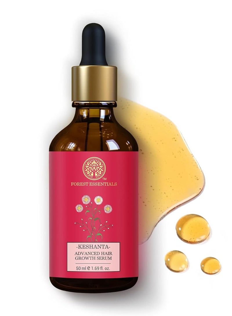 فورست اسينشالز كيشانتا سيروم كيشانتا المتقدم لنمو الشعر | سيروم الايورفيدا لتقليل تساقط الشعر | زيت طبيعي لنمو الشعر | سيروم أيورفيدا لفروة الرأس، 50 مل - Image 2