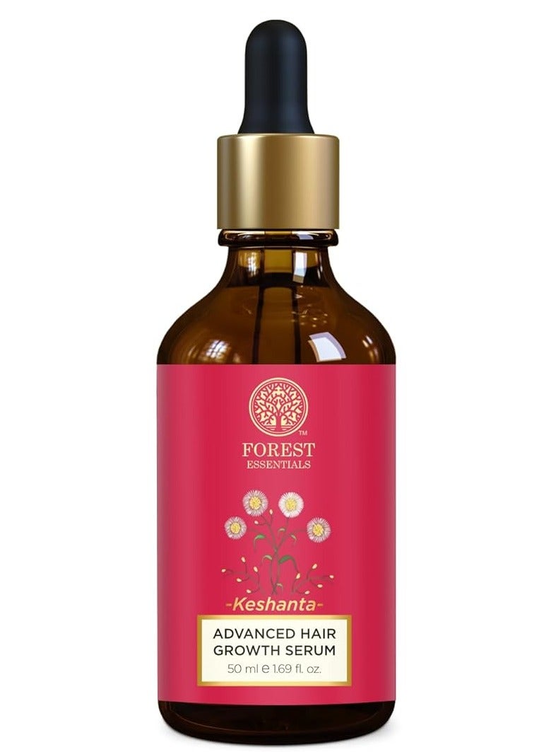 فورست اسينشالز كيشانتا سيروم كيشانتا المتقدم لنمو الشعر | سيروم الايورفيدا لتقليل تساقط الشعر | زيت طبيعي لنمو الشعر | سيروم أيورفيدا لفروة الرأس، 50 مل - Image 1