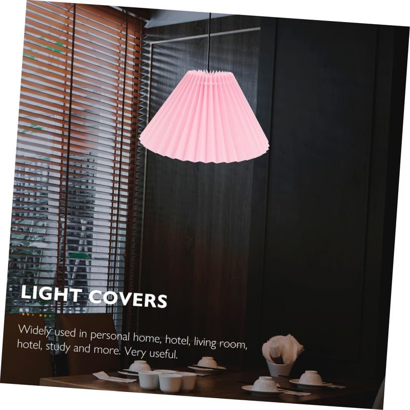 Pleated Fabric Lampshade Pendant Light Cover For Bedroom And Living Room Soft Warm Lighting - Image 3