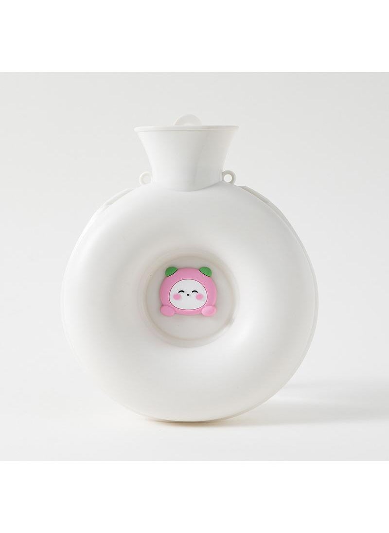 Y&D Doughnut Warm Water Bag Mini Portable Hot Hand Bag Waterflooding PVC Bag 600ml  - Image 1