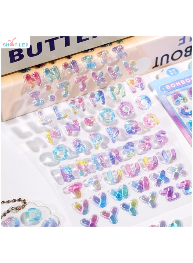 Flash Hot Shimmer Stickers 3d Relief Stickers Solid Children's Cartoon Animal Crystal Phone Case Decorations - Image 4
