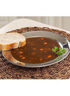 BLACKSTONE Stainless Steel Soup Plates, Soup Serving Plates Set of 2 Pcs 23CM  - Image 3
