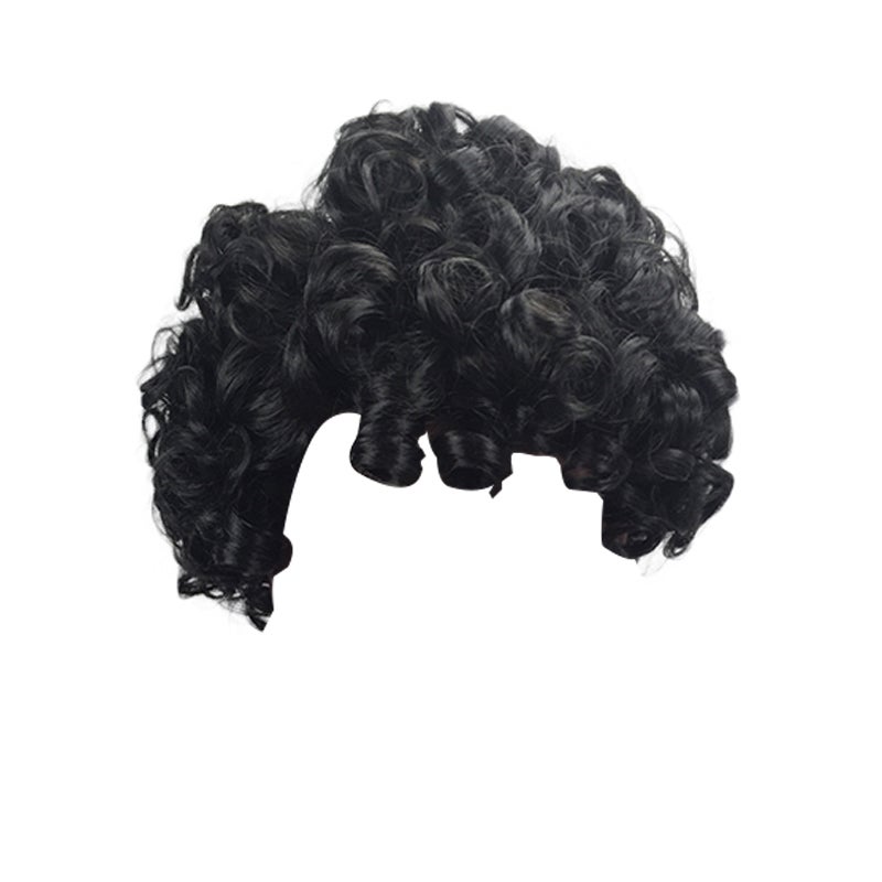 High-temperature Synthetic Fiber Small Curly Matte Wigs for The Light Curve Natural Frizz Afro Hair - Image 4
