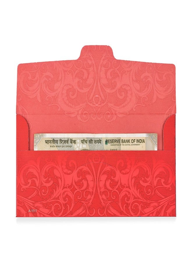 Fonsie Velvet finish Umbrella design pack of 20 cash envelopes for gifting money on wedding gift, baby shower gift, shagun, family gatherings with name space. - Image 5