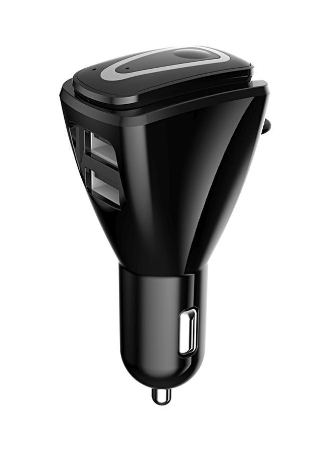 NIBEMINENT C22 Car Charger With Bluetooth In-Ear Headphone Black - Image 1