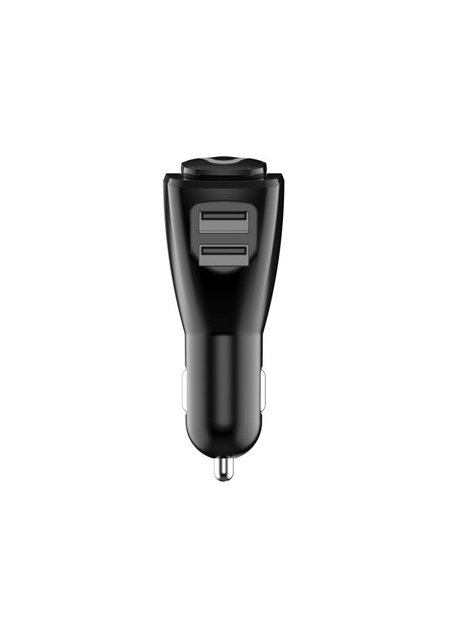 NIBEMINENT C22 Car Charger With Bluetooth In-Ear Headphone Black - Image 4