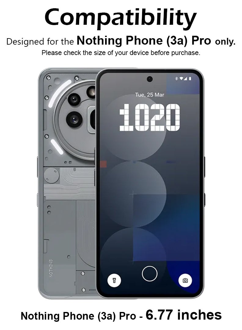 Mlbose Screen Protector For Nothing Phone 3a Pro 6.77 Inch  9H Hardness Tempered Glass Film, Bubble Free Easy Installation, Full Coverage, Anti Scratch And Touch Sensitive - Image 2