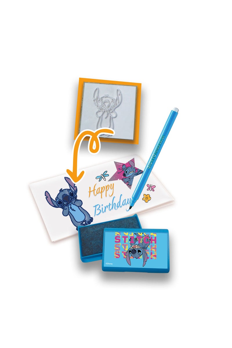 Multiprint Stitch Greeting Card Maker Set – 30 Stickers, 20 Greeting Cards, Stamp Pad, 5 Stampers & 10 Markers – 100% Made in Italy - Image 2