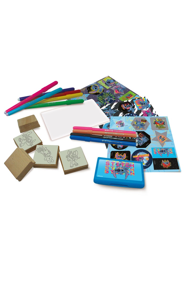 Multiprint Stitch Greeting Card Maker Set – 30 Stickers, 20 Greeting Cards, Stamp Pad, 5 Stampers & 10 Markers – 100% Made in Italy - Image 1