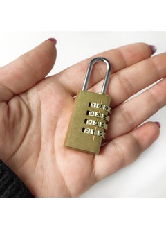 Weather Forecast Gold 4 Digit Resettable Combination Cabinet Luggage Bag Lock Padlock CIN533  - Image 4