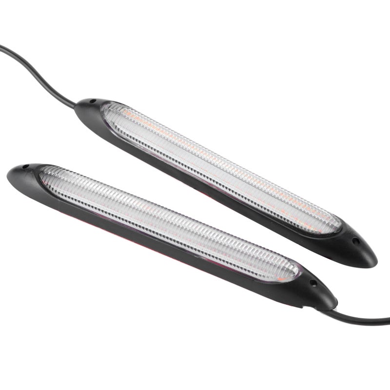 مصباح إضاءة نهارية LED بطول 27.5 سم عالية السطوة منخفض استهلاك الطاقة - شريط LED سيليكون مضغوط مقاوم للماء ومتين للاستخدام العام في السيارات - Image 5