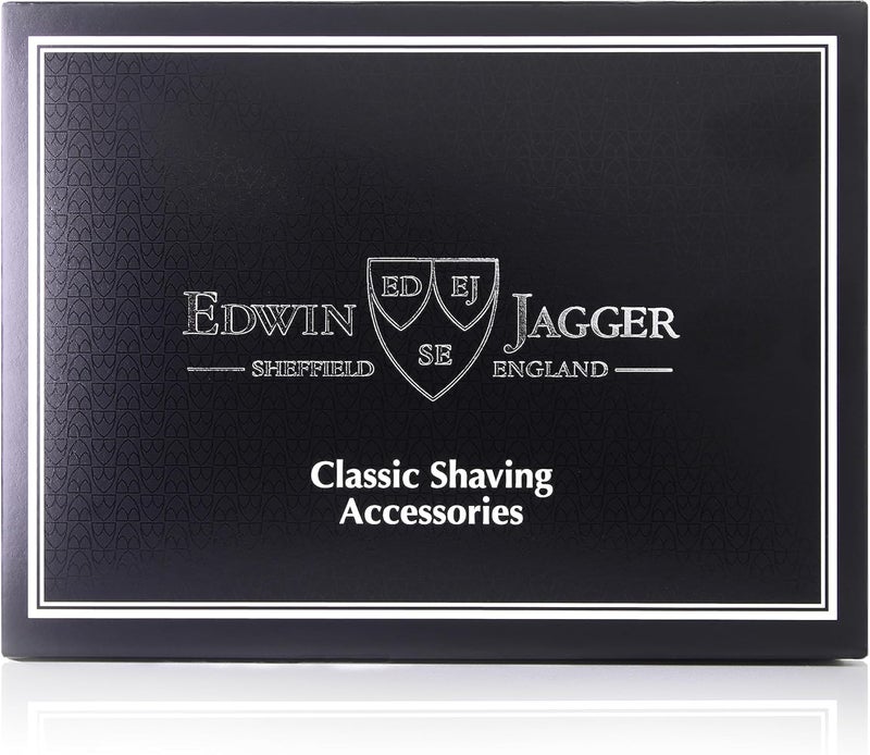 Edwin Jagger RN46 Traditional Porcelain Luxury Shaving Bowl with Handle for Shaving Cream or Shaving Soap for Men and Women Black - Image 5