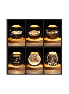 NAGAFA SHOP 3D Starry Larg Crystal Ball Night Light with Premium Crystal and Wooden Base From nagafa shop  - Image 3