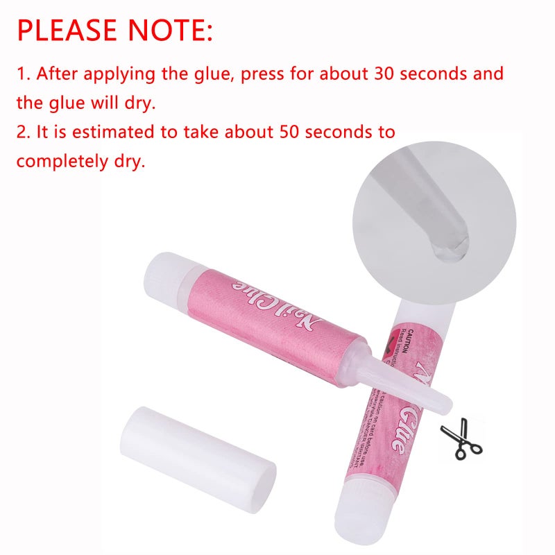 Ohlove 30PCS Nail Glue for Acrylic Press On Nail Tips Adhesive Super Bond for DIY Nail Art, 2g/pc - Image 2