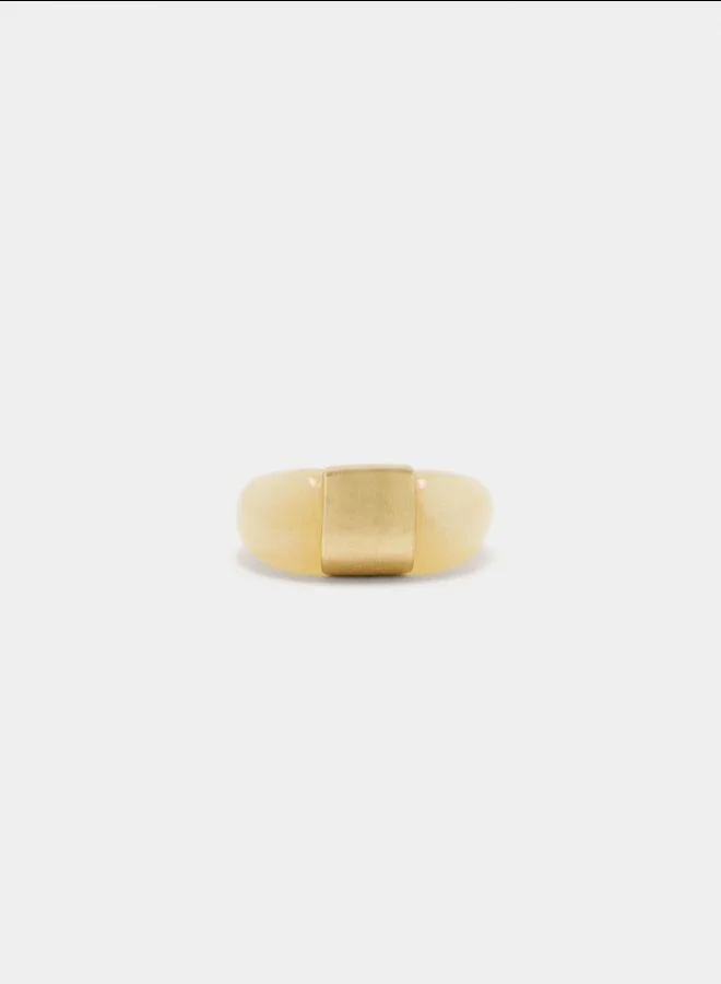 PARFOIS Resin ring with metal detail