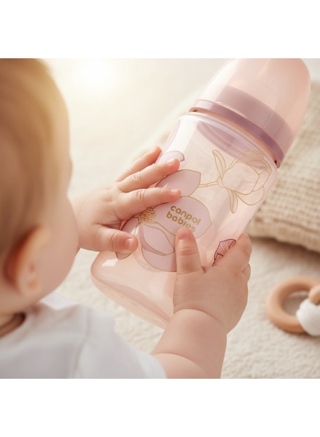 كانبول بيبز زجاجه رضاعة كانبول بيبيز إيزي ستارت 240 مل 3 أشهر+ | صمام مضاد للمغص | حلمة سيليكون ناعمة - Image 3