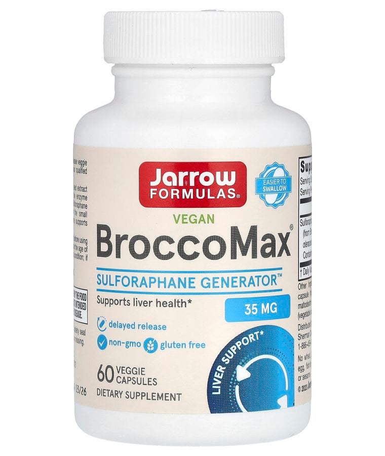 jarrow formulas Vegan BroccoMax 60 Veggie Capsules (17.50 mg per Capsule)