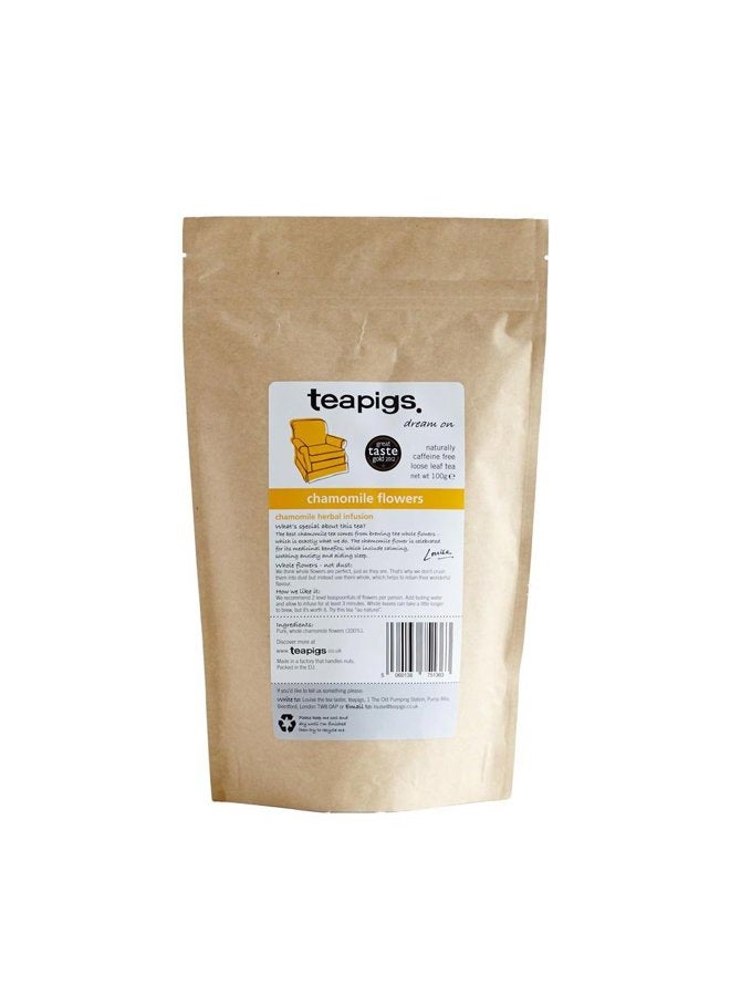 Teapigs Chamomile Flowers Loose Tea Made with Whole Flowers (1 Pack of 100g) - Image 1