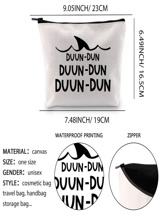 XYANFA Shark Makeup Bag Shark Gift for Shark Lover Cool Animal Bag Shark Week Gifts (DUUN) - Image 2