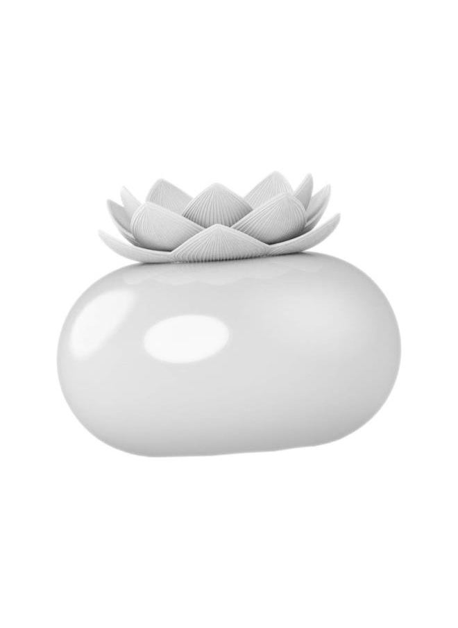 WYBOT - Ceramic Essential Oil Diffuser Cute Decorative Aromatherapy Diffusers Lotus Flower Humidifier Crafts Ornaments Air Purifier Freshener for Office Bedroom Yoga Spa Baby - Image 1