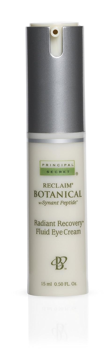 Principal Secret reclaim BOTANICAL AntiAging Radiant Recovery Fluid Eye Cream Plant Based Retinol Argireline Squalane Peptides Ceramides Hyaluronic Acid for Dark Circles  Wrinkles 05oz