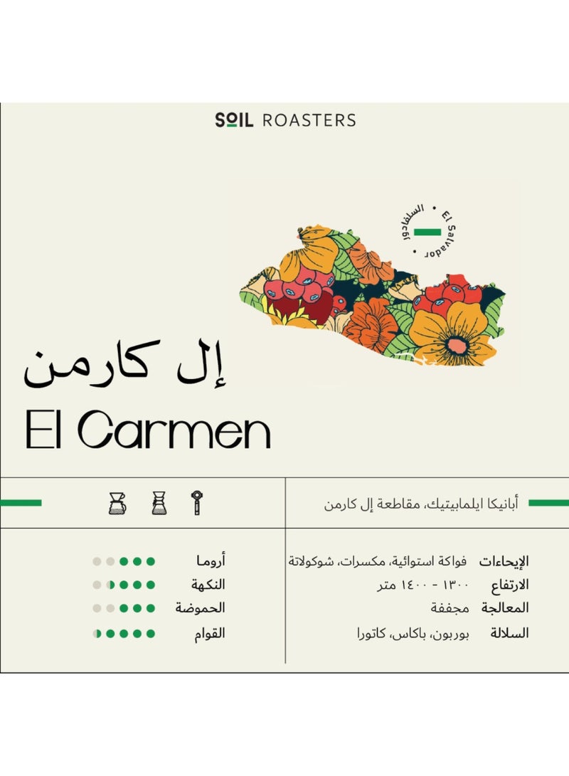 SOIL → SOIL Roastery – El Salvador EL CARMEN Natural 250g - Image 1