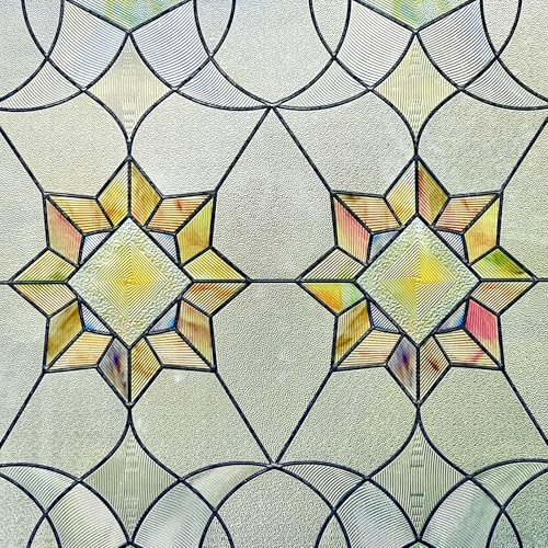 ADD.HERES Decorative Window Privacy Film for BathroomFront DoorHome Victoria 236inch x 354inch - Image 3